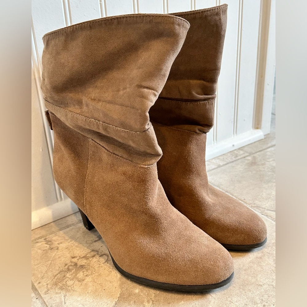 Bcbgeneration Tan Suede Boots - image 4